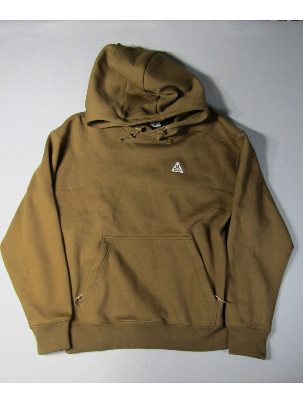 Nike ACG Therma-FIT "Tuff Fleece" Pullover Hoodie Men's M Brown DZ3392-235 NWT